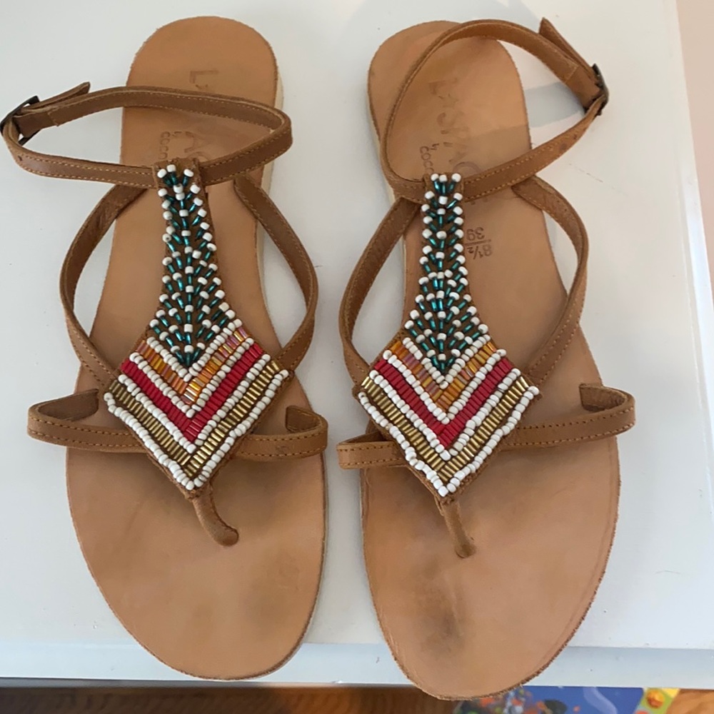 L Space by Cleobelle beaded sandals